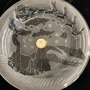 Set of 2 CELEBRATIONS “The Night Before Christmas” plates